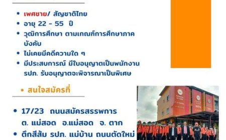รับสมัครพนักงาน รปภ.หลายอัตรา