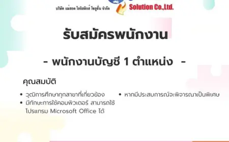 รับสมัครพนักงาน