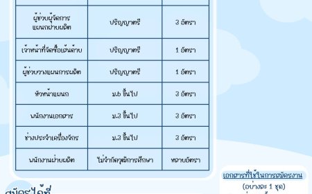 บริษัท บีเอ็นซี แม่สอด จำกัด เปิดรับสมัครพนักงาน