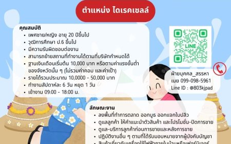 บริษัทสยามชัย เซอร์วิส จำกัด เปิดรับสมัครพนักงานไดเรกเซลล์ จำนวนหลายอัตรา
