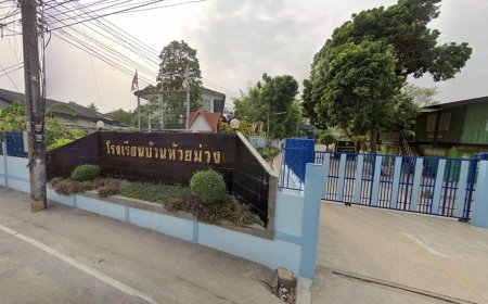 โรงเรียนบ้านห้วยม่วง ตำบลท่าสายลวด อำเภอแม่สอด