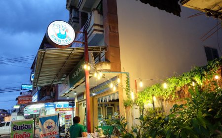 ร้านนมตาหมี Coffee shop in Mae Sot