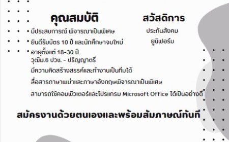 บริษัท ขุนสามชน ฟรีโซน รับสมัครพนักงานบัญชี 1 อัตรา