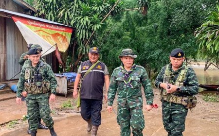 ติดตามสถานการณ์น้ำบริเวณแนวชายแดน