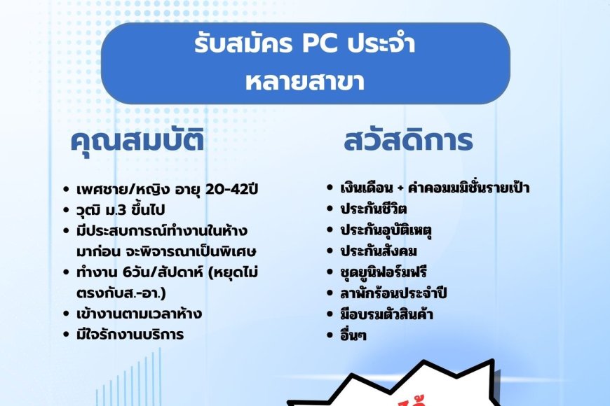 รับสมัคร PC พนักงานขาย สุขภัณฑ์ แบรนด์ KOHLER