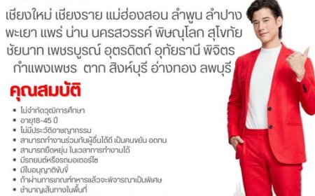 เปิดรับสมัครพนักงานรับส่งพัสดุ ประจำจังหวัดตาก อำเภอแม่สอด