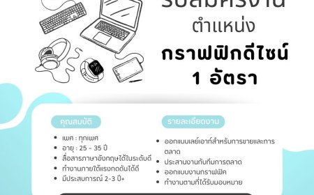 บริษัท ถุงเท้า ท.ไทยรุ่ง จำกัด เปิดรับสมัครงาน 1 อัตรา ตำแหน่ง กราฟฟิค