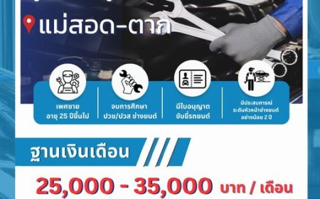 FIT AUTO เปิดรับสมัคร ผู้จัดการศูนย์บริการ  แม่สอด - ตาก